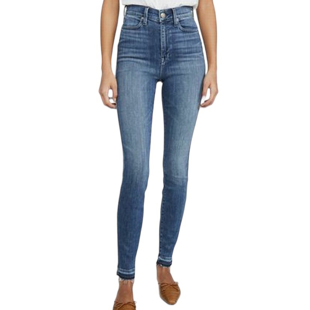 AYR the Riser super skinny soft jeans with released hem in neon Jupiter size 25